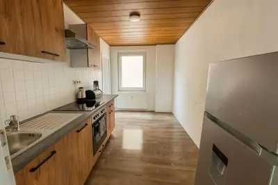 Küche/Küchenzeile in der Unterkunft Livemore24 - Apartment 3 in Herten 24-7 Check-in W-Lan