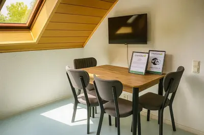 TV/Unterhaltungsangebot in der Unterkunft Livemore24 - Apartment 3 in Herten 24-7 Check-in W-Lan