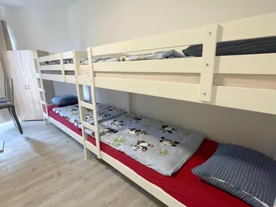 Ein Bett oder Betten in einem Zimmer der Unterkunft Monteurwohnung Duisburg