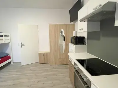 Küche/Küchenzeile in der Unterkunft Monteurwohnung Duisburg