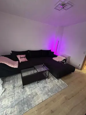 Ein Sitzbereich in der Unterkunft Modern apartment near Altenessen train station