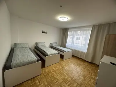 Ein Bett oder Betten in einem Zimmer der Unterkunft Monteurwohnung in Herne
