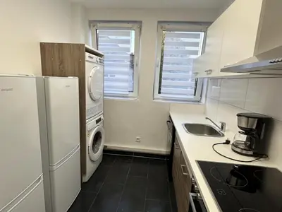 Küche/Küchenzeile in der Unterkunft Monteurwohnung in Herne