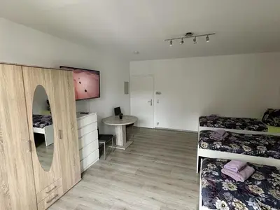 Ein Bett oder Betten in einem Zimmer der Unterkunft Fully equipped Apartment in Castrop-Rauxel