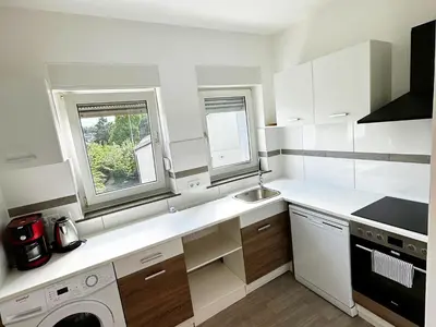 Küche/Küchenzeile in der Unterkunft Gemütliche Apartments in Herten