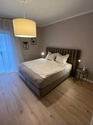 Ein Bett oder Betten in einem Zimmer der Unterkunft Panorama View Apartment