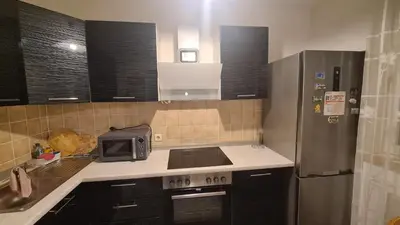 Küche/Küchenzeile in der Unterkunft Helles & Ruhiges Apartment in Düsseldorf