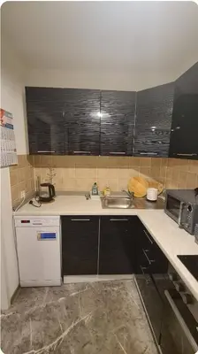 Küche/Küchenzeile in der Unterkunft Helles & Ruhiges Apartment in Düsseldorf