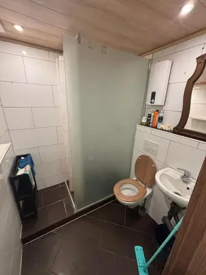Ein Badezimmer in der Unterkunft Speedstay oberhausen