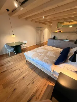 Ein Bett oder Betten in einem Zimmer der Unterkunft Das SILO