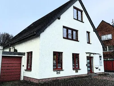 Das Gebäude in dem sich die Ferienwohnung befindet