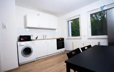 Küche/Küchenzeile in der Unterkunft BEGE APARTMENTS LightHaus