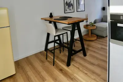 Küche/Küchenzeile in der Unterkunft Altstadt Apartment Chalet