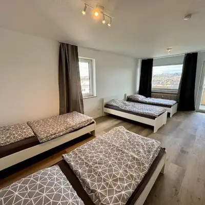 8P apartment in Wuppertal with balcony and view