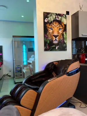Ein Sitzbereich in der Unterkunft Aura Spa Herne Premium