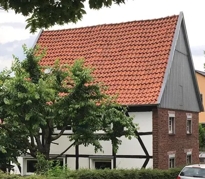 Das Gebäude in dem sich die Ferienwohnung befindet