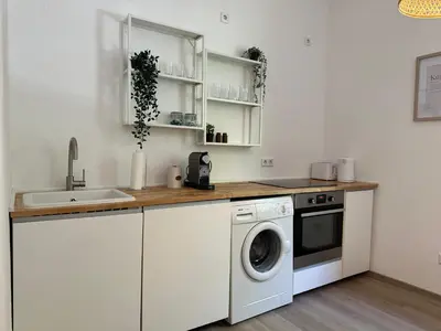 Küche/Küchenzeile in der Unterkunft MD City Appartment