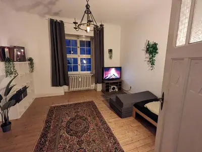 TV/Unterhaltungsangebot in der Unterkunft Cozy Historic Apartment, Sauna