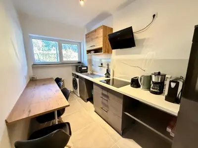 Küche/Küchenzeile in der Unterkunft Business Apartment City 5 Betten & Parkplatz