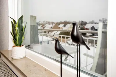 Ein Balkon oder eine Terrasse in der Unterkunft Quartier VierGlück