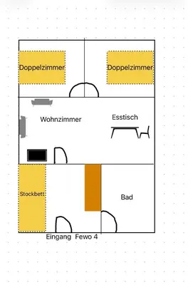 Grundriss der Unterkunft Hof Volkmann