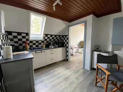 Küche/Küchenzeile in der Unterkunft Appartement in Düsseldorf