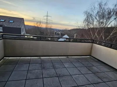 Ein Balkon oder eine Terrasse in der Unterkunft Ferienwohnung Hagen Hohenlimburg