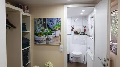 Ein Badezimmer in der Unterkunft Das Steigerhaus in Mülheim an der Ruhr
