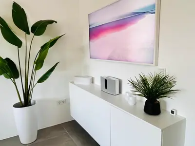 Grundriss der Unterkunft Apartment LilaMoon Unna Dortmund Flughafen Parkplatz Netflix Disney plus 80qm Erdgeschoss