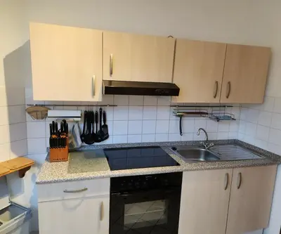Küche/Küchenzeile in der Unterkunft Die Hotelalternative in Mülheim an der Ruhr