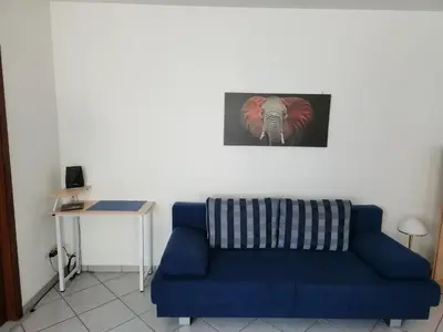 Ein Sitzbereich in der Unterkunft Die Hotelalternative in Mülheim an der Ruhr