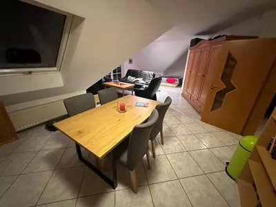 Ein Sitzbereich in der Unterkunft FeWo Rodopo - Wohlfühlen im Grünen