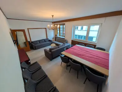 Ein Sitzbereich in der Unterkunft Johanna City Apartment - 150 m2 - 13 Guests