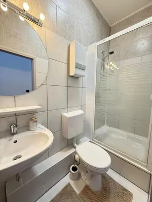 Ein Badezimmer in der Unterkunft Time Wohnung