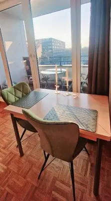 Ein Sitzbereich in der Unterkunft Cozy and fully equipped flat in the centrum