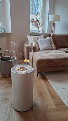 Ein Sitzbereich in der Unterkunft Stilvolle, moderne Wohnung mit Balkon und Kamin nahe Düsseldorf&Köln