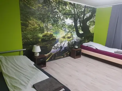 Ein Bett oder Betten in einem Zimmer der Unterkunft Duisburg Marktplatz Beeck