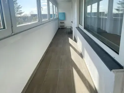 Ein Balkon oder eine Terrasse in der Unterkunft Voll ausgestattetes Apartment in Marl