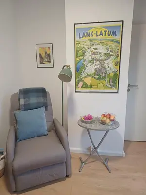 Ein Sitzbereich in der Unterkunft Gästewohnung Illa
