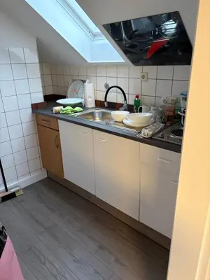 Küche/Küchenzeile in der Unterkunft Red Dot Apartment Bruno