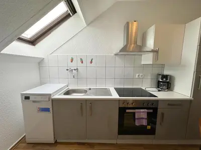 Küche/Küchenzeile in der Unterkunft Cozy Apartment in Herne