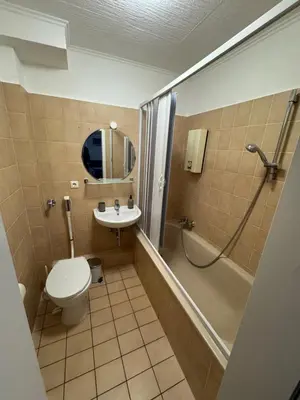 Ein Badezimmer in der Unterkunft Schönes Apartment Nähe Arena auf Schalke