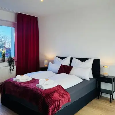 Charmantes Apartment mit Balkon - Küche - SmartTV