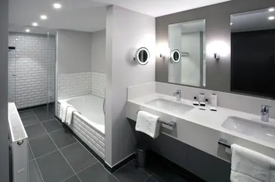 Ein Badezimmer in der Unterkunft Hotel Am Fischmarkt