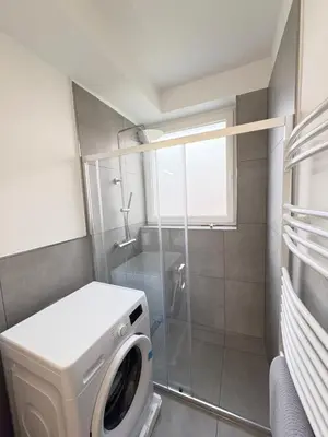 Ein Badezimmer in der Unterkunft Workerslodge - Wohnung für 6 Personen in Ratingen - nähe Düsseldorf