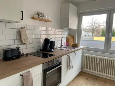 Küche/Küchenzeile in der Unterkunft Große Wohnung mit perfekter Anbindung
