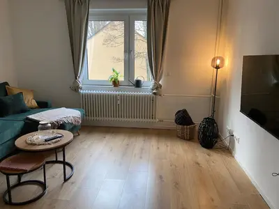 Ein Sitzbereich in der Unterkunft Große Wohnung mit perfekter Anbindung