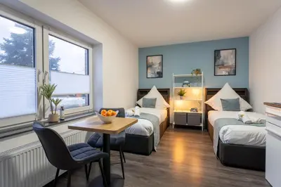 Ein Bett oder Betten in einem Zimmer der Unterkunft Apart25 Studio I Free Parking I Free Wifi