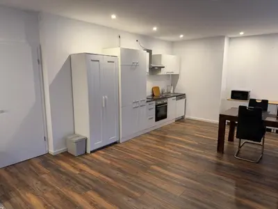 Küche/Küchenzeile in der Unterkunft Centrally located in Coesfeld