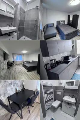Küche/Küchenzeile in der Unterkunft Brand-New Renovated Studio Apartment